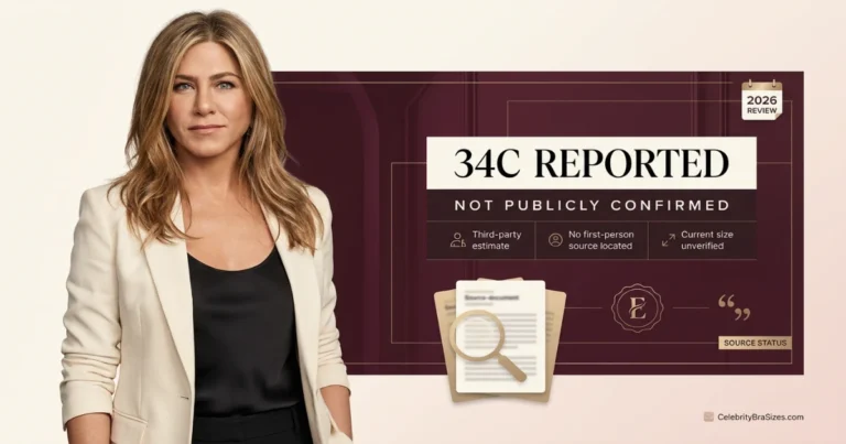 Jennifer Aniston Bra Size