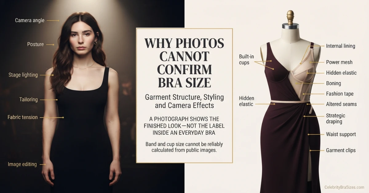 Gracie Abrams style and garment support context explaining why photographs cannot confirm bra size