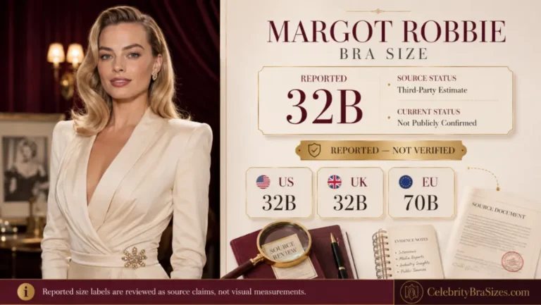 Margot Robbie Bra Size: 32B Reported, Sources & Fit