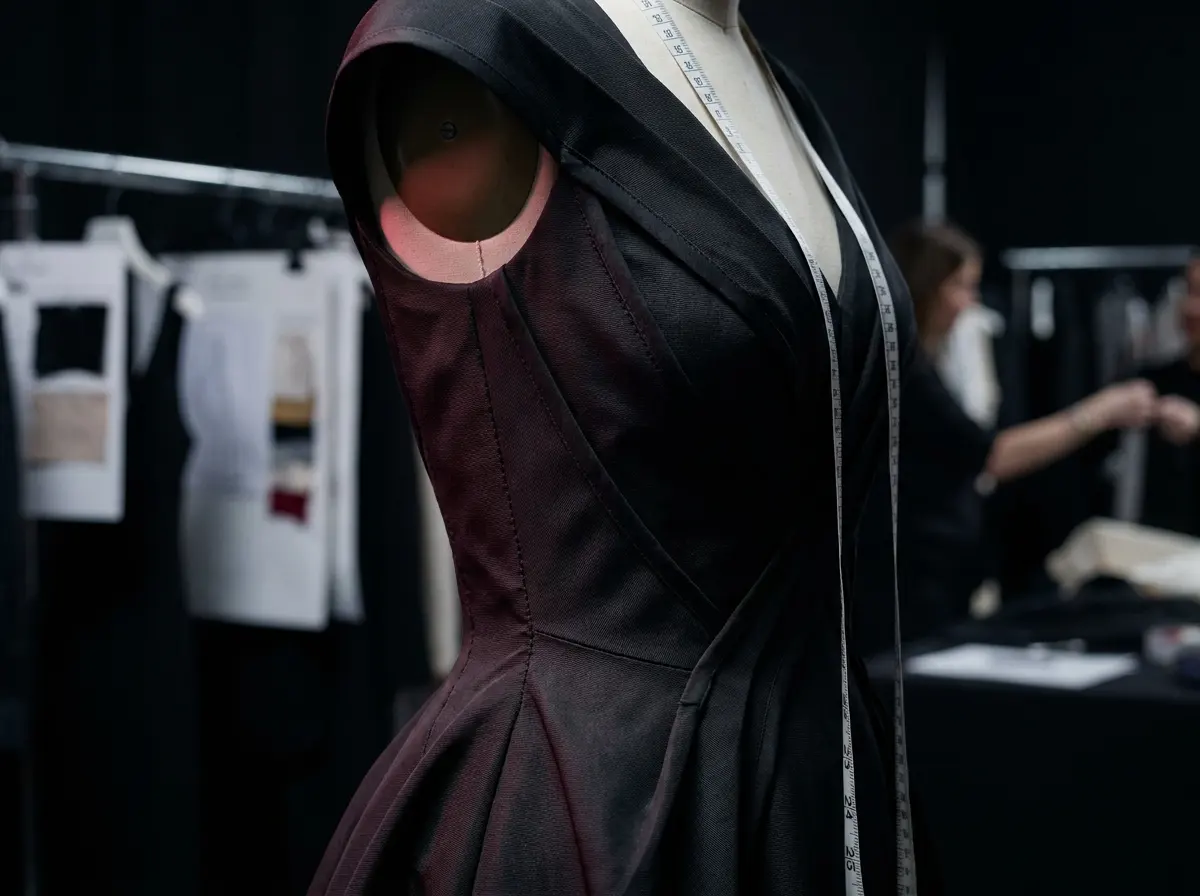 Structured eveningwear fit analysis