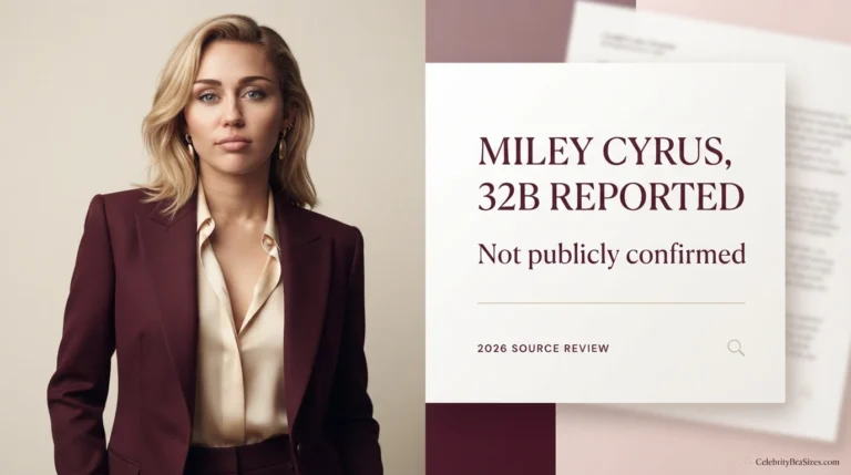 Miley Cyrus Bra Size