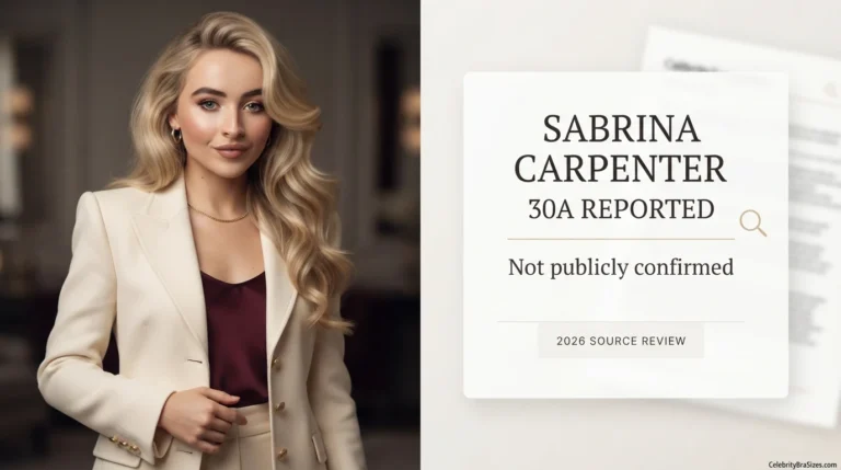 Sabrina Carpenter Bra Size