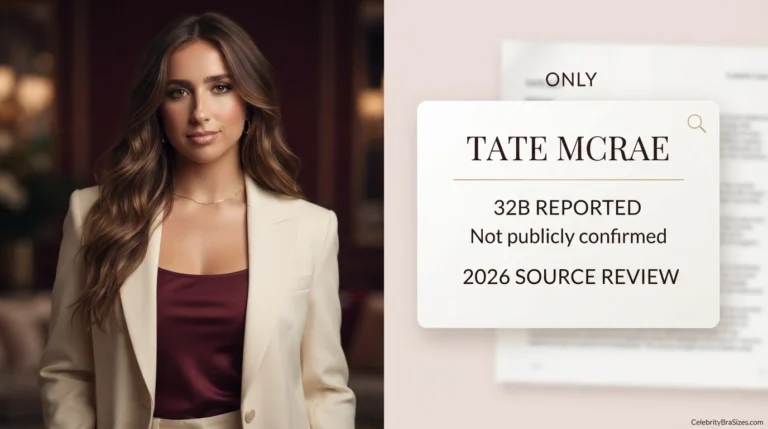 Tate McRae Bra Size